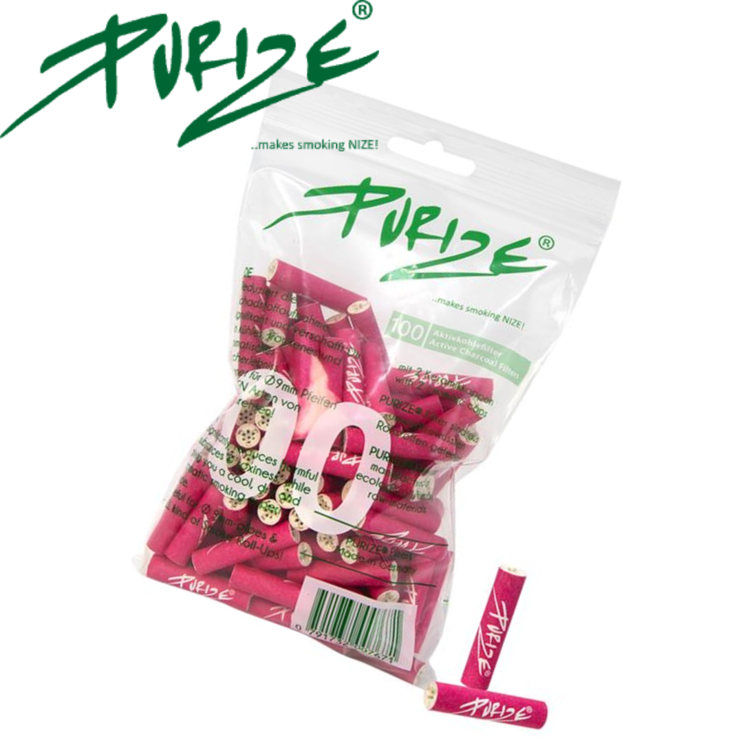 Aktivkohlefilter, PURIZE®, Regular, PINK, 100er